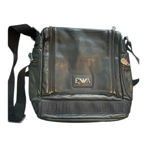 Emporio Armani Dark Gray Men's Messenger Bag